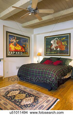 Picture - Traditional bedroom, Laguna Beach, California, USA. Fotosearch
