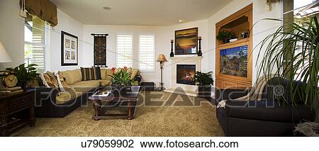 Traditional living room; panoramic; Rancho Cucamonga; California; USA View Large Photo Image Stock Image - Traditional living room; panoramic; Rancho Cucamonga; California; USA. Fotosearch