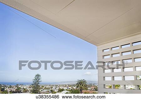 Stock Photograph - View of residential district from balcony, San Diego, California, USA. Fotosearch