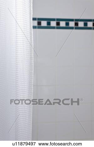 White shower curtain; Burbank; California; USA View Large Photo Image Stock Photo - White shower curtain; Burbank; California; USA. Fotosearch