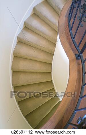 Winding carpeted staircase, Laguna Beach, California, USA View Large Photo Image Stock Image - Winding carpeted staircase, Laguna Beach, California, USA. Fotosearch