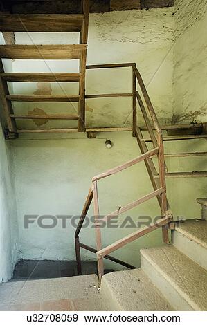 Winding staircase in an old house in Albiano d'Ivrea, Italy View Large Photo Image Stock Photo - Winding staircase in an old house in Albiano d'Ivrea, Italy. Fotosearch