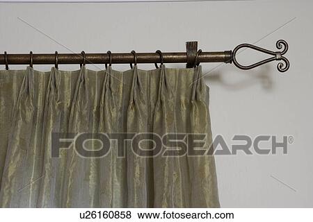 Window Treatments Pinch Pleat Drape Ring Top Simple Geometric
