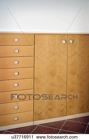 Wooden cabinet and drawers; Italy View Large Photo Image Stock Image - Wooden cabinet and drawers; Italy. Fotosearch