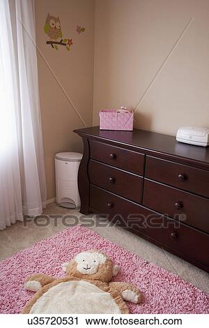 Wooden dresser in baby nursery, Laguna Beach, California, USA View Large Photo Image Stock Image - Wooden dresser in baby nursery, Laguna Beach, California, USA. Fotosearch