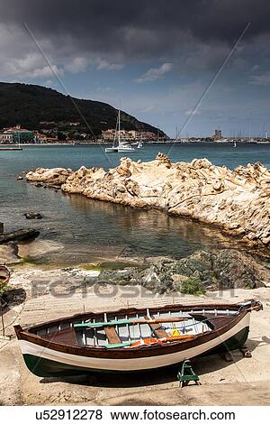 Fishing boats near Marciana Marina, Elba Island, Italy View Large Photo Image Stock Photo - Fishing boats near Marciana Marina, Elba Island, Italy. Fotosearch