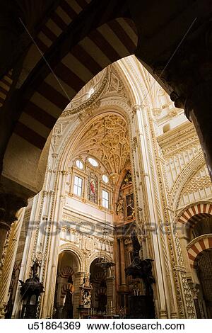 Interior detail of Cordoba Mosque, Spain View Large Photo Image Stock Photo - Interior detail of Cordoba Mosque, Spain. Fotosearch