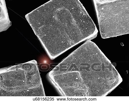 Salt crystals, SEM View Large Photo Image Stock Photography - Salt crystals, SEM. Fotosearch