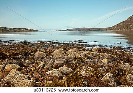 Stock Photography - Scenic view of loch, Scottish Highlands, Scotland, UK. Fotosearch
