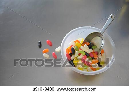 Still life bowl of jelly bean sweets View Large Photo Image Stock Photograph - Still life bowl of jelly bean sweets. Fotosearch