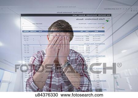 Young student reacting to examination results displayed on screen View Large Photo Image Stock Image - Young student reacting to examination results displayed on screen. Fotosearch