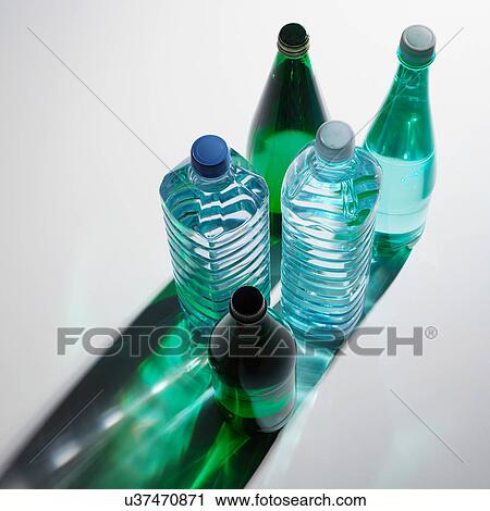 Stock Image - Bottles of water. Fotosearch