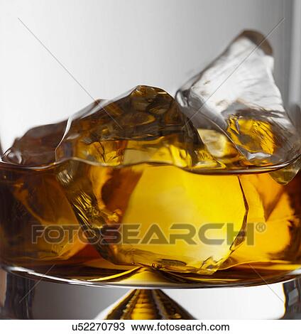 Stock Image - Brandy on the rocks. Fotosearch