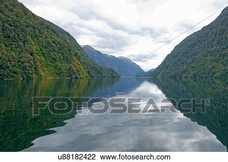 Doubtful Sound, Fiordland National Park, South Island, New Zealand View Large Photo Image Stock Image - Doubtful Sound, Fiordland National Park, South Island, New Zealand. Fotosearch