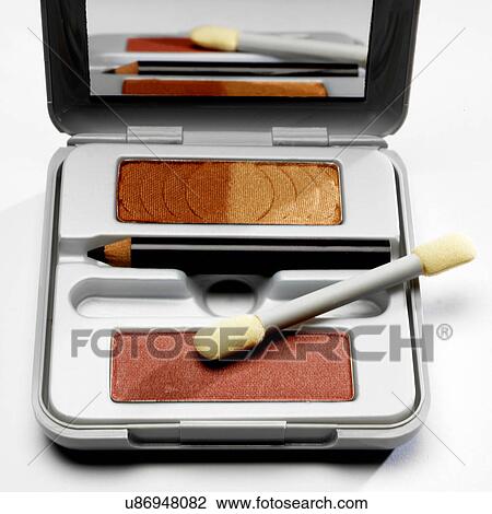 Stock Image - Eye shadow and eyeliner. Fotosearch