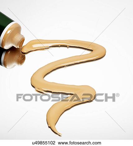 Foundation zig zag spill on white background View Large Photo Image Stock Image - Foundation zig zag spill on white background. Fotosearch