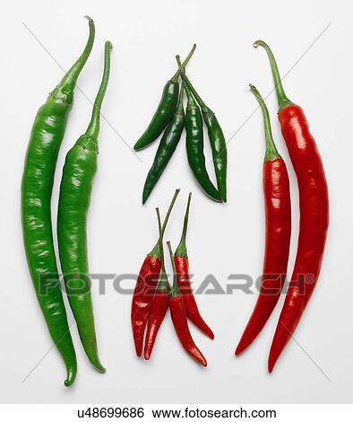 Stock Photograph - Group of chillis. Fotosearch