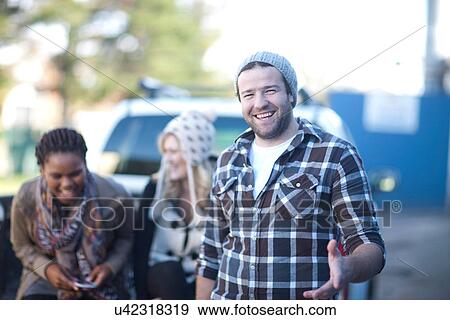 Group portrait of young adult friends View Large Photo Image Stock Photo - Group portrait of young adult friends. Fotosearch