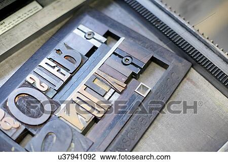 Stock Image - Letterpress. Fotosearch