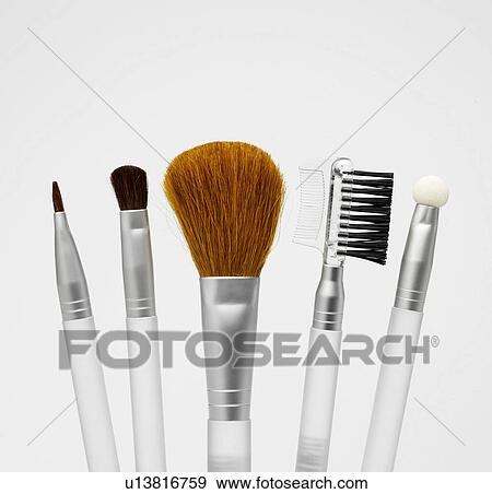 Stock Photo - Make up brushes. Fotosearch