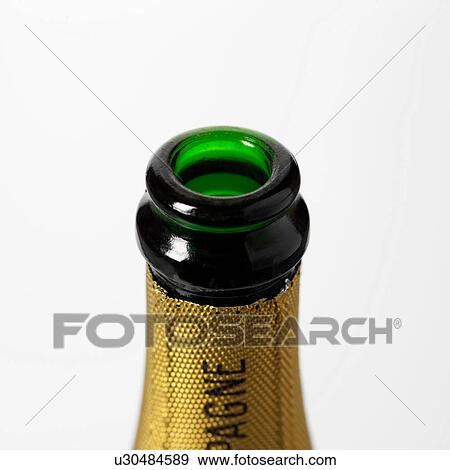 Opened Champagne bottle View Large Photo Image Stock Photo - Opened Champagne bottle. Fotosearch