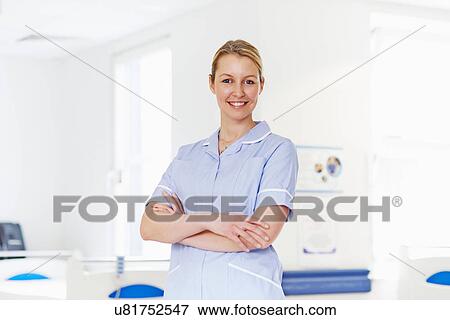 Portrait of nurse View Large Photo Image Stock Photo - Portrait of nurse. Fotosearch