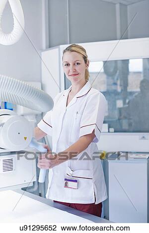 Stock Image - Portrait of radiologist. Fotosearch
