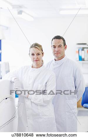 Portrait of researcher in laboratory View Large Photo Image Stock Photo - Portrait of researcher in laboratory. Fotosearch