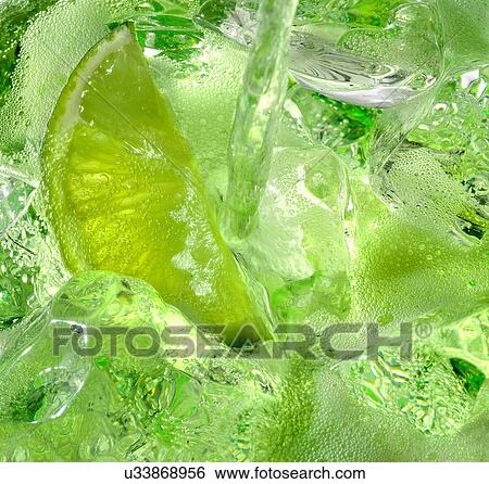 Stock Photograph - Pouring lime juice. Fotosearch