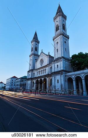 St. Ludwig's Church (Ludwigskirche) in the evening, long exposure, Munich, Bavaria, Germany View Large Photo Image Stock Image - St. Ludwig's Church (Ludwigskirche) in the evening, long exposure, Munich, Bavaria, Germany. Fotosearch