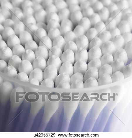 Stock Photo - Tub of cotton buds. Fotosearch