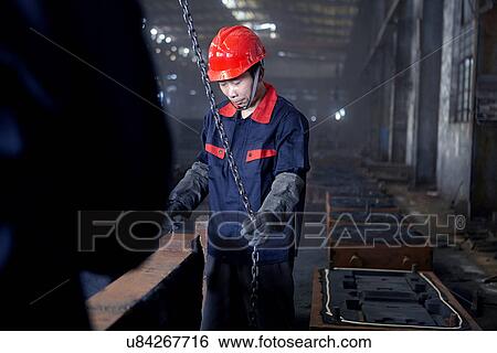 Working in cast iron foundry View Large Photo Image Stock Photograph - Working in cast iron foundry. Fotosearch