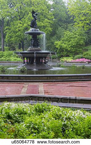 Stock Photo - Bethesda fountain in central park. Fotosearch
