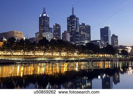 Cityscape with reflection in Yarra river View Large Photo Image Stock Image - Cityscape with reflection in Yarra river. Fotosearch