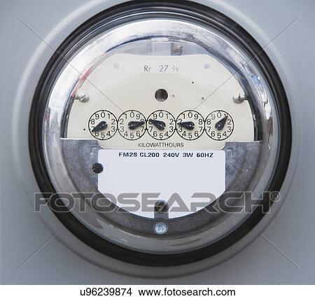 Picture - Electric meter. Fotosearch