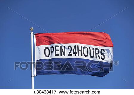 Stock Photo - Flag advertisement. Fotosearch