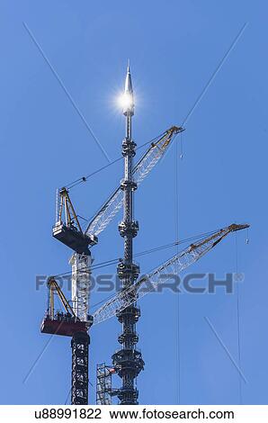 Stock Image - Freedom tower under construction. Fotosearch