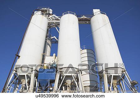 Stock Photograph - Grain silos. Fotosearch