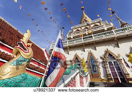 Low angle view of Wat Soi Thong Temple View Large Photo Image Stock Photo - Low angle view of Wat Soi Thong Temple. Fotosearch