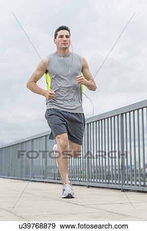 Stock Photo - Man jogging. Fotosearch