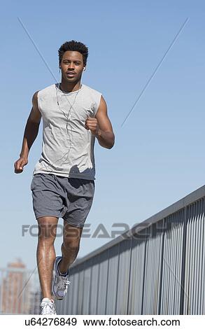 Stock Photo - Man jogging. Fotosearch