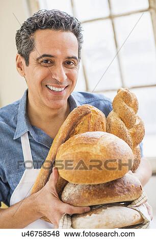 Portrait of baker View Large Photo Image Stock Photo - Portrait of baker. Fotosearch