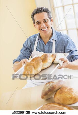 Portrait of baker View Large Photo Image Stock Photo - Portrait of baker. Fotosearch