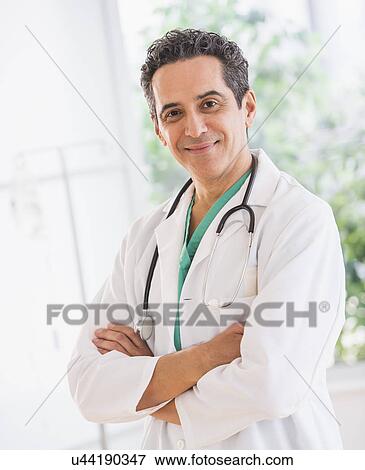 Stock Photo - Portrait of doctor. Fotosearch