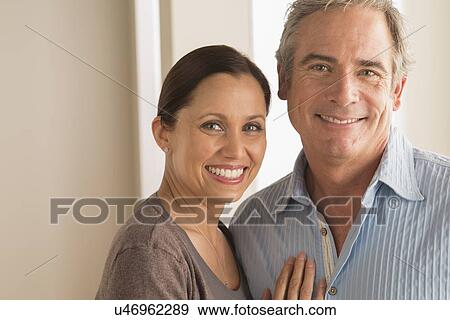 Stock Photo - Portrait of mature couple. Fotosearch
