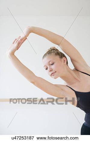 Stock Photo - Portrait of teenage (16-16) ballet dancer. Fotosearch