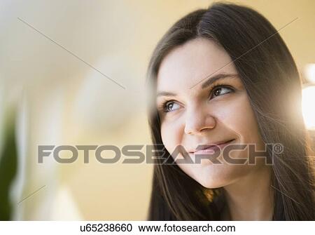 Portrait of young woman View Large Photo Image Stock Image - Portrait of young woman. Fotosearch