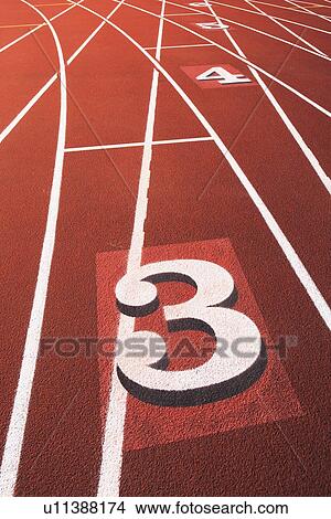 Picture - Running track. Fotosearch