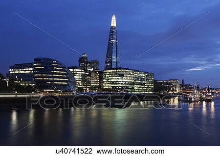 Shard London Bridge and embankment View Large Photo Image Stock Image - Shard London Bridge and embankment. Fotosearch