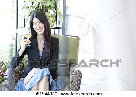 Stock Image - Smiling woman. Fotosearch